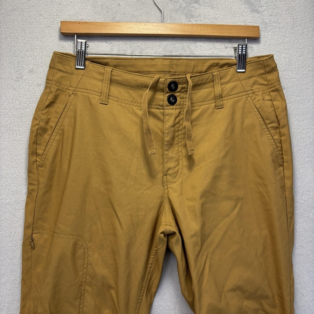PrAna Cargo Pants Womens Size 12 Tan Stretch Convertible Hiking Outdoor Utility - Picture 11 of 16